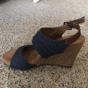A2 by Aerosoles denim wedges